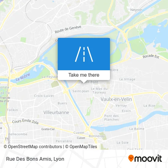 Rue Des Bons Amis map