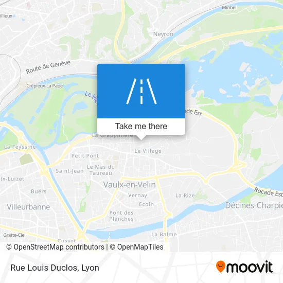 Rue Louis Duclos map