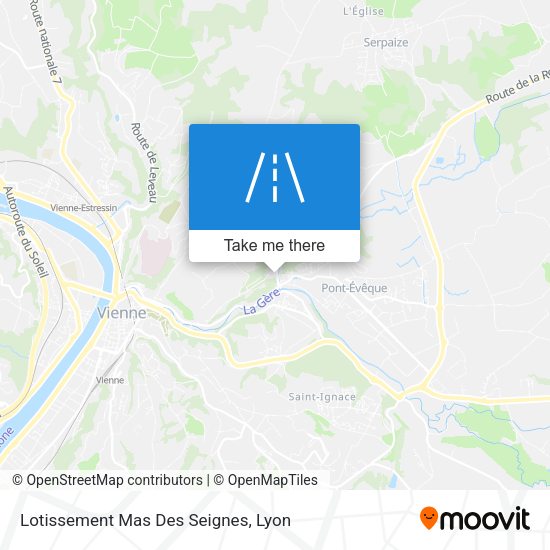 Lotissement Mas Des Seignes map