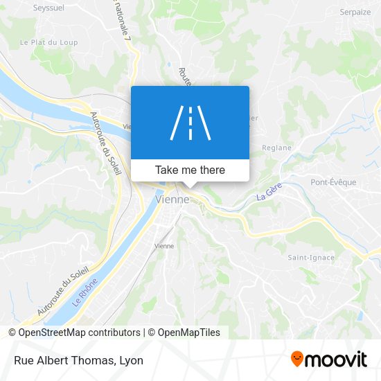 Rue Albert Thomas map