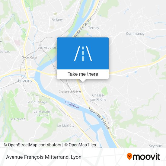 Avenue François Mitterrand map