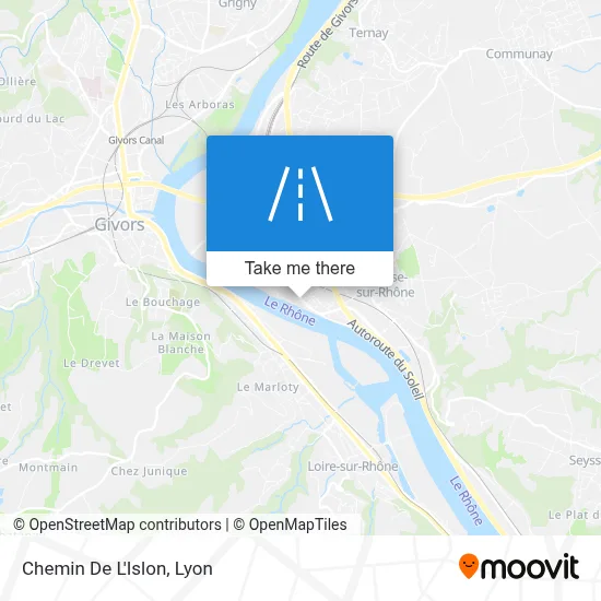 Chemin De L'Islon map