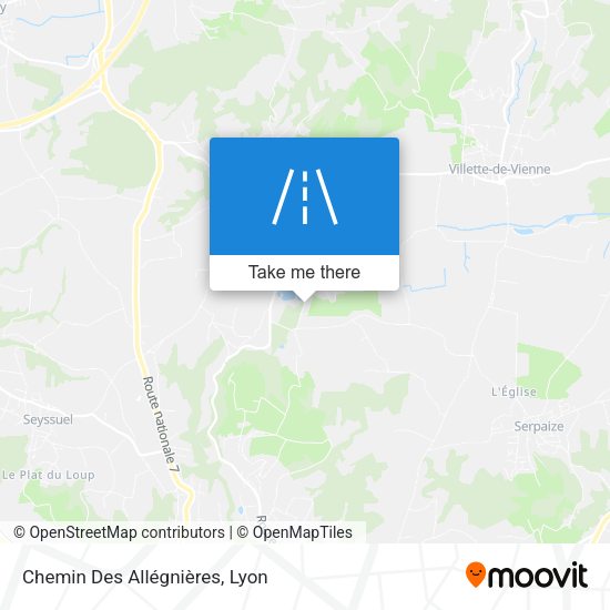 Chemin Des Allégnières map