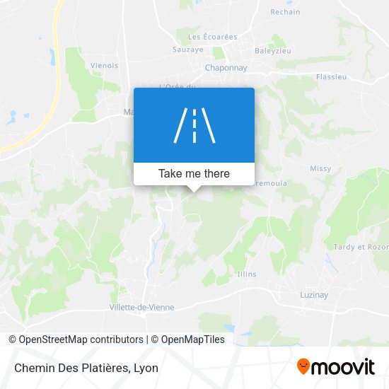Chemin Des Platières map