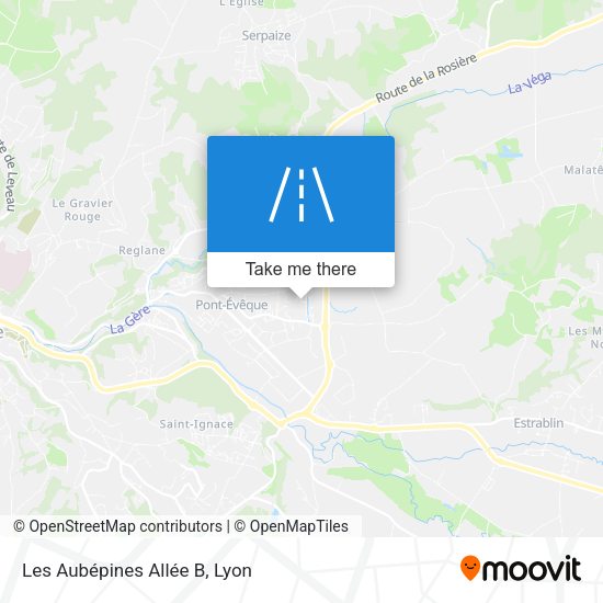 Les Aubépines Allée B map