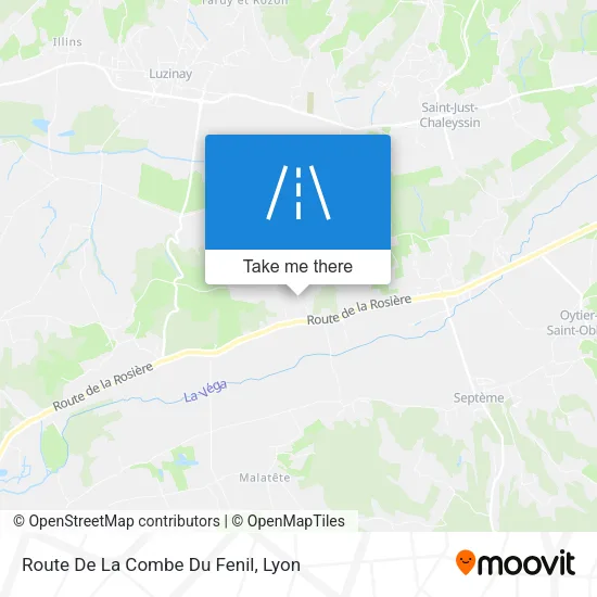 Route De La Combe Du Fenil map
