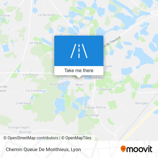 Chemin Queue De Monthieux map