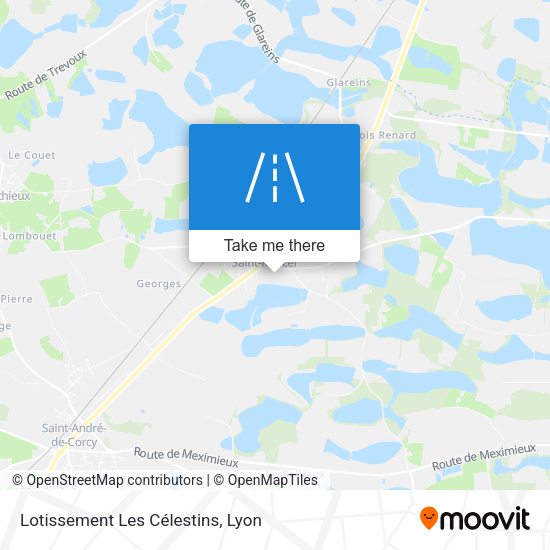 Lotissement Les Célestins map