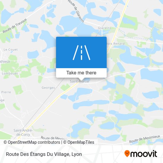 Route Des Étangs Du Village map