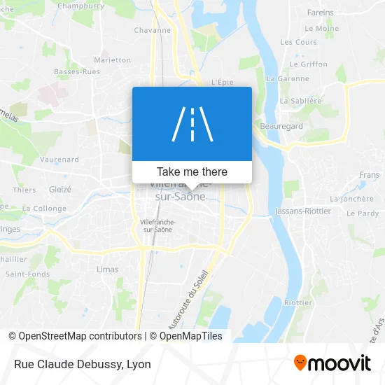 Rue Claude Debussy map