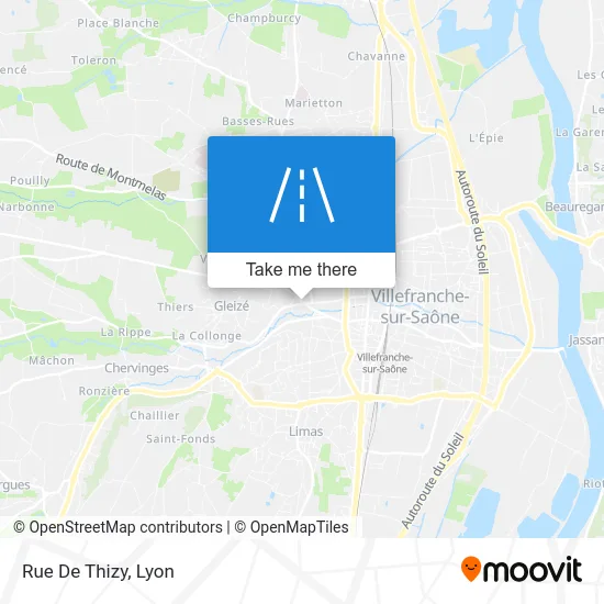 Rue De Thizy map