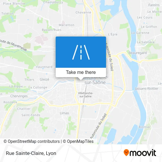 Rue Sainte-Claire map