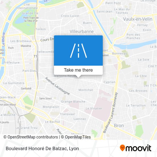 Boulevard Honoré De Balzac map