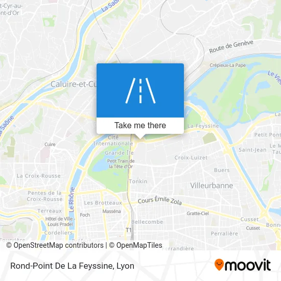 Rond-Point De La Feyssine map