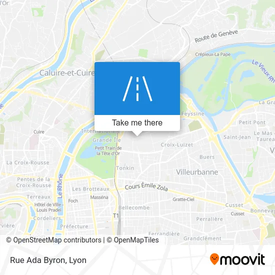 Rue Ada Byron map