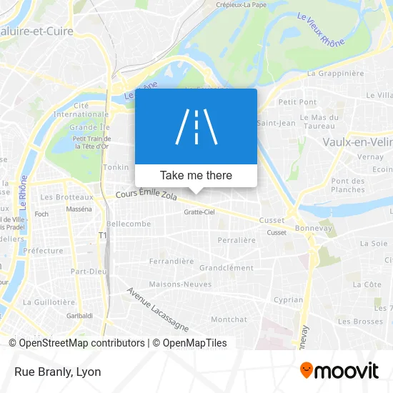 Rue Branly map