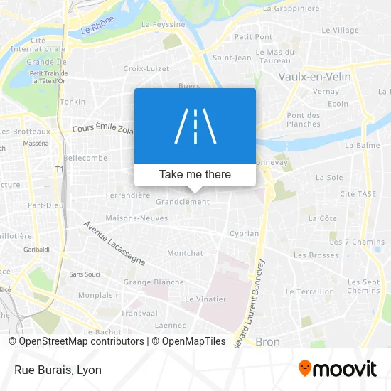 Rue Burais map
