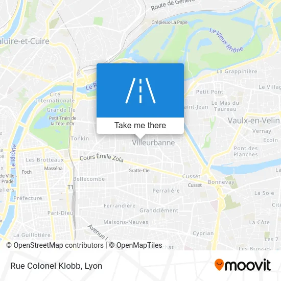 Rue Colonel Klobb map