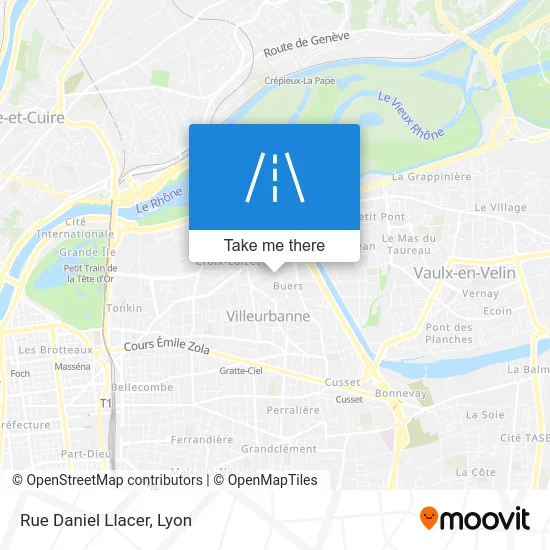 Rue Daniel Llacer map