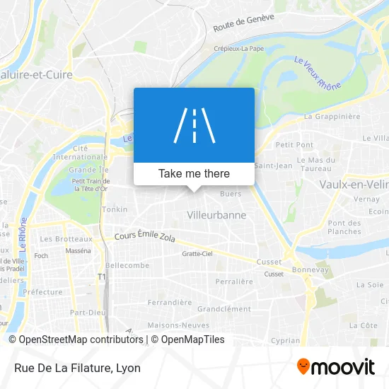 Rue De La Filature map