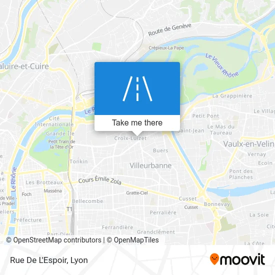 Rue De L'Espoir map