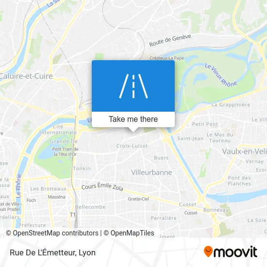 Rue De L'Émetteur map