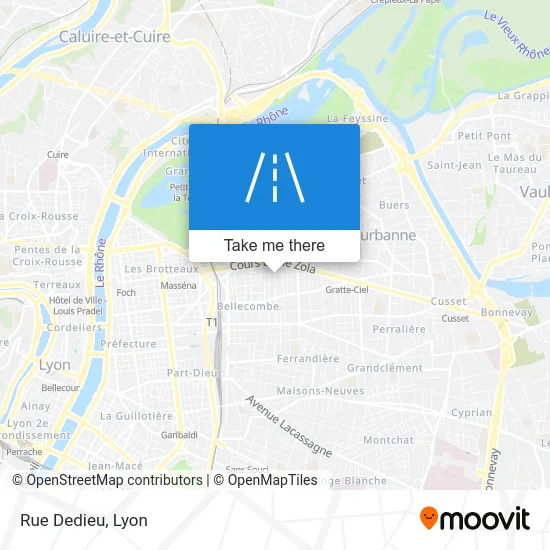 Rue Dedieu map