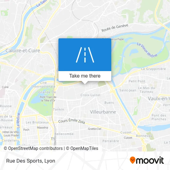 Rue Des Sports map