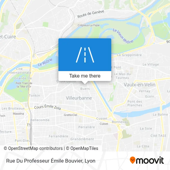 Rue Du Professeur Émile Bouvier map