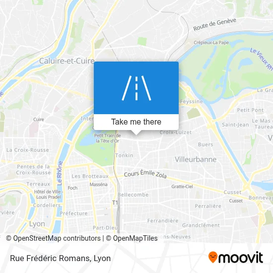 Rue Frédéric Romans map