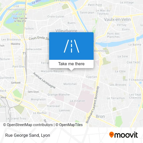Rue George Sand map
