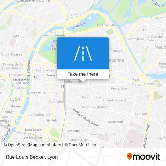Rue Louis Becker map