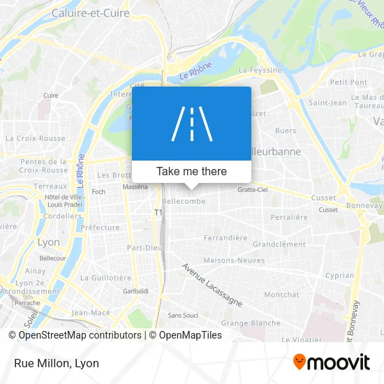 Rue Millon map