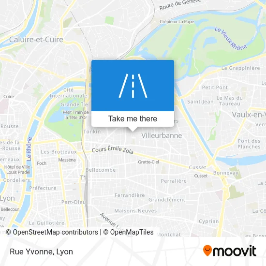 Rue Yvonne map