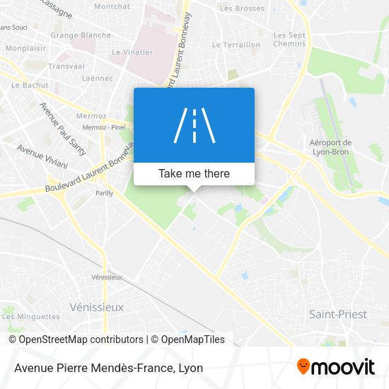 Avenue Pierre Mendès-France map