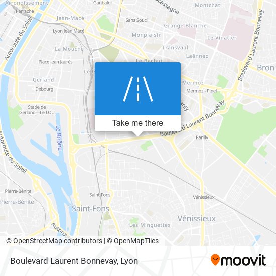 Mapa Boulevard Laurent Bonnevay