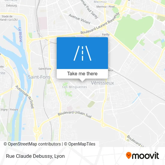 Rue Claude Debussy map