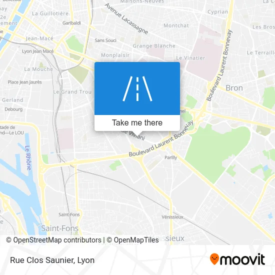 Rue Clos Saunier map