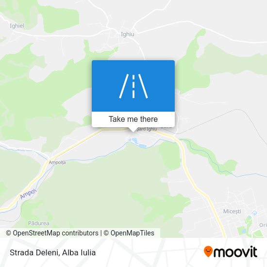 Strada Deleni map