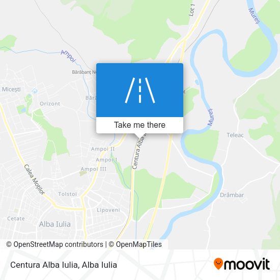 Centura Alba Iulia map