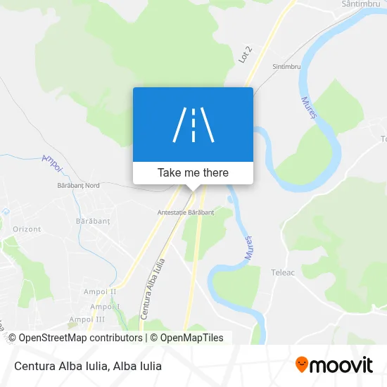 Centura Alba Iulia map