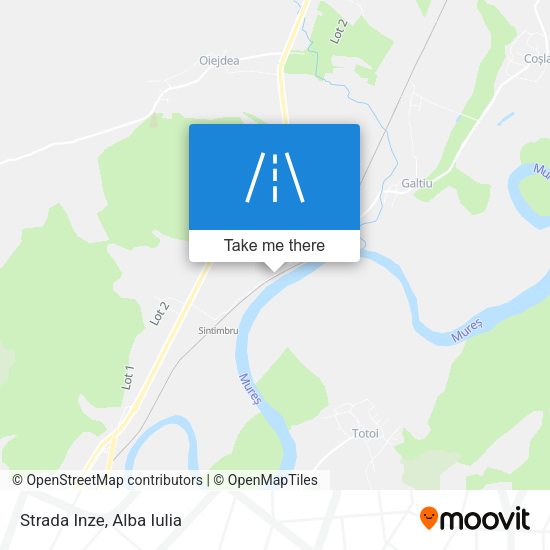 Strada Inze map