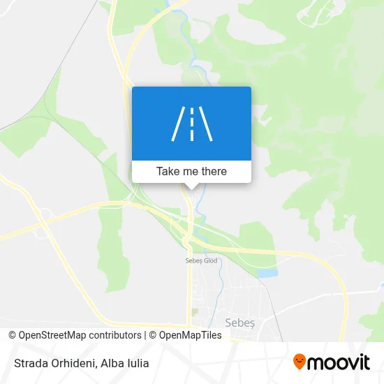 Strada Orhideni map