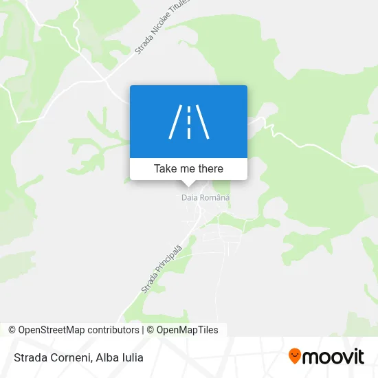 Strada Corneni map
