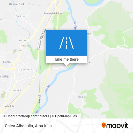 Calea Alba Iulia map