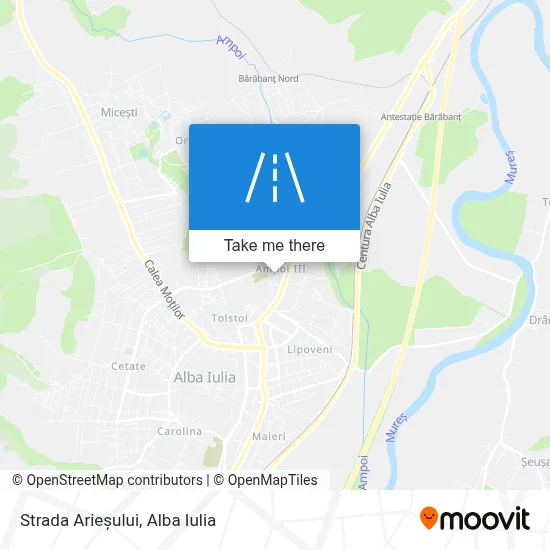 Strada Arieșului map
