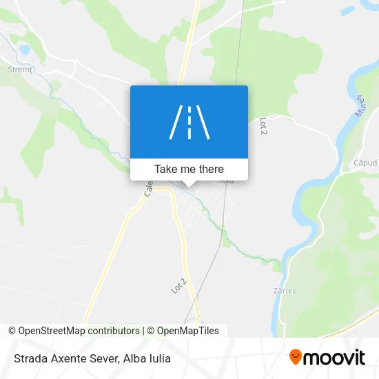 Strada Axente Sever map