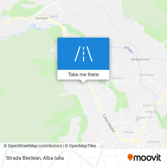 Strada Beclean map