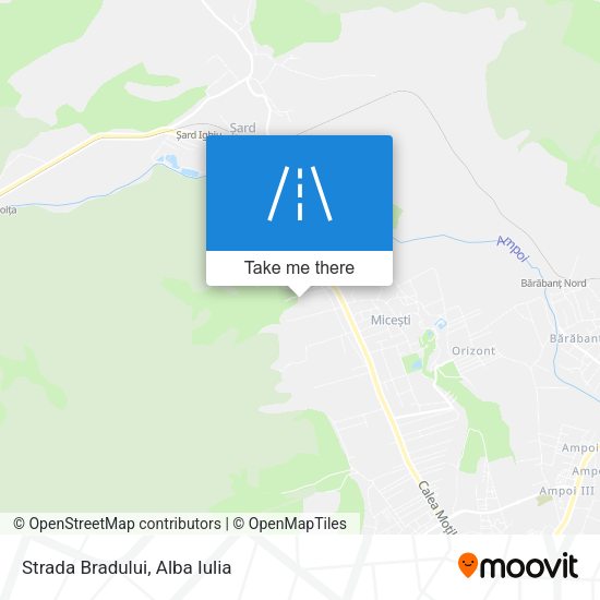 Strada Bradului map