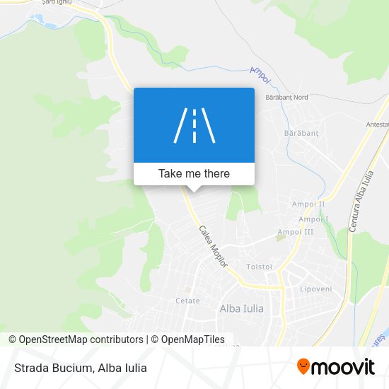 Strada Bucium map